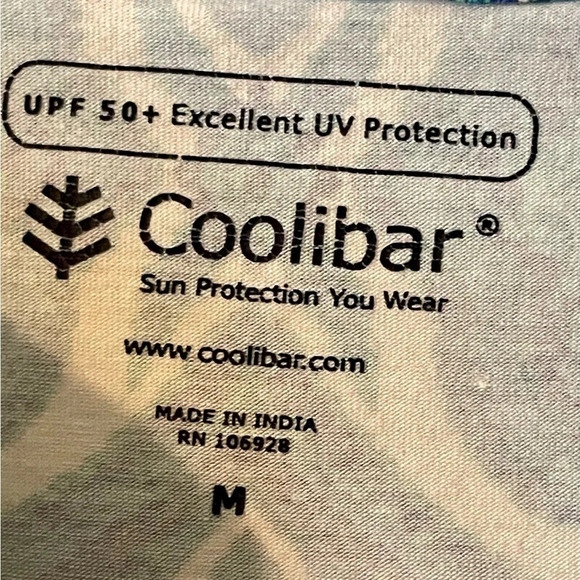 Coolibar Women’s Blue Paisley Print Oceanside Tunic Dress UPF 50+ Size Medium - Picture 7 of 9